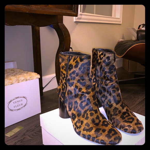 COPY - Sandro 🥇Sacha Leopard Ankle Boots 39 8-8.5 💄✨ - Picture 5 of 9